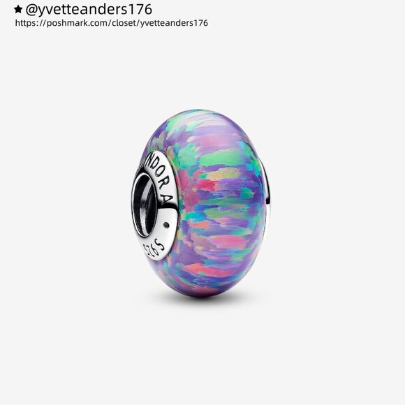 Pandora Opalescent Purple Charm - Picture 1 of 5